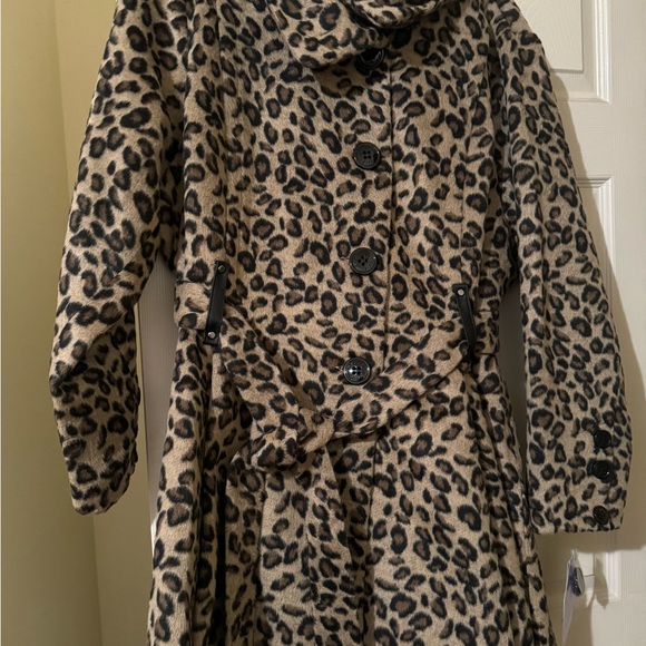 NWT Madden Girl Brown/Black Leopard Print Coat Size 3X - Picture 5 of 14
